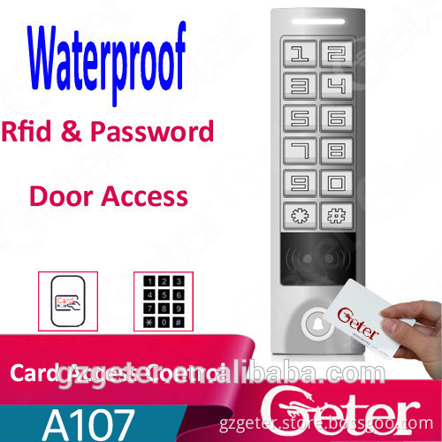 IP65 waterproof 125khz Rfid Card reader with metal keypad